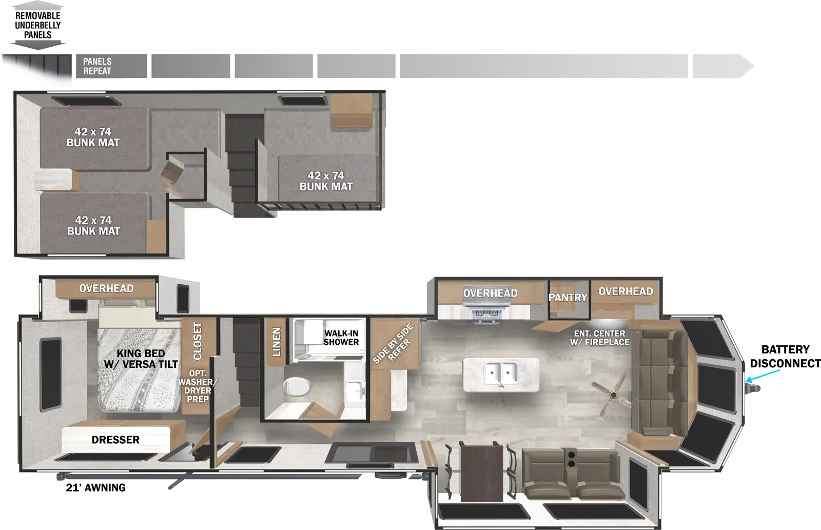 Salem Villa 42FLDL Floorplan